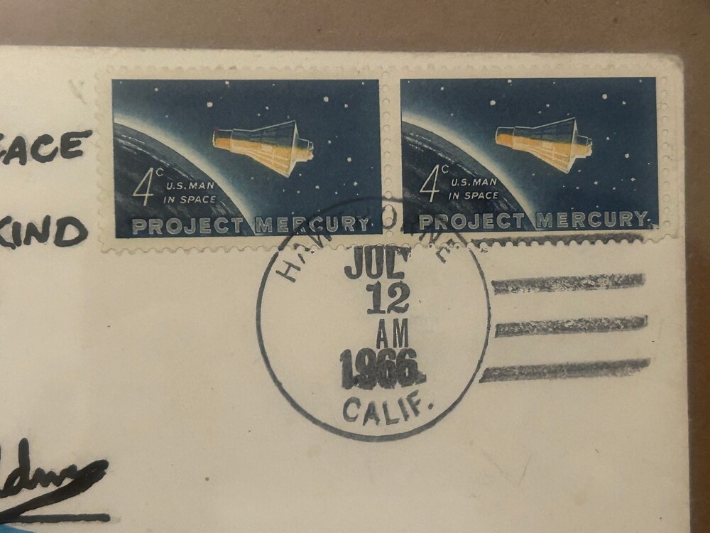 Buzz Aldrin - Signed Envelope - Picture 4 of 6